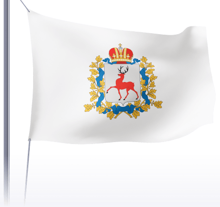 Флаг Нижегородской области