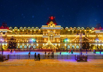 На катке Нижегородской ярмарки в предновогодние дни организованы специальные сеансы для многодетных семей