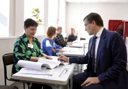Глеб Никитин проголосовал на избирательном участке и призвал нижегородцев принять участие в выборах