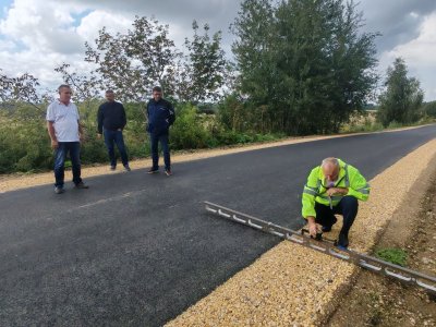 Завершился ремонт дороги к селу Матюшево в Сосновском округе по нацпроекту «Инфраструктура для жизни»