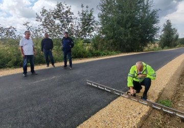 Завершился ремонт дороги к селу Матюшево в Сосновском округе по нацпроекту «Инфраструктура для жизни»