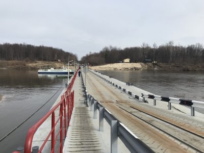 Движение по наплавному мосту через Суру в Пильнинском муниципальном округе открылось на месяц раньше