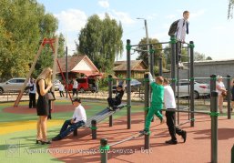 Сквер в микрорайоне Дружба открыли в городе Бор в рамках нацпроекта «Инфраструктура для жизни»