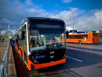 Белорусский троллейбус «Ольгерд» вышел на маршрут в Нижнем Новгороде