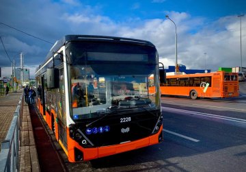 Белорусский троллейбус «Ольгерд» вышел на маршрут в Нижнем Новгороде