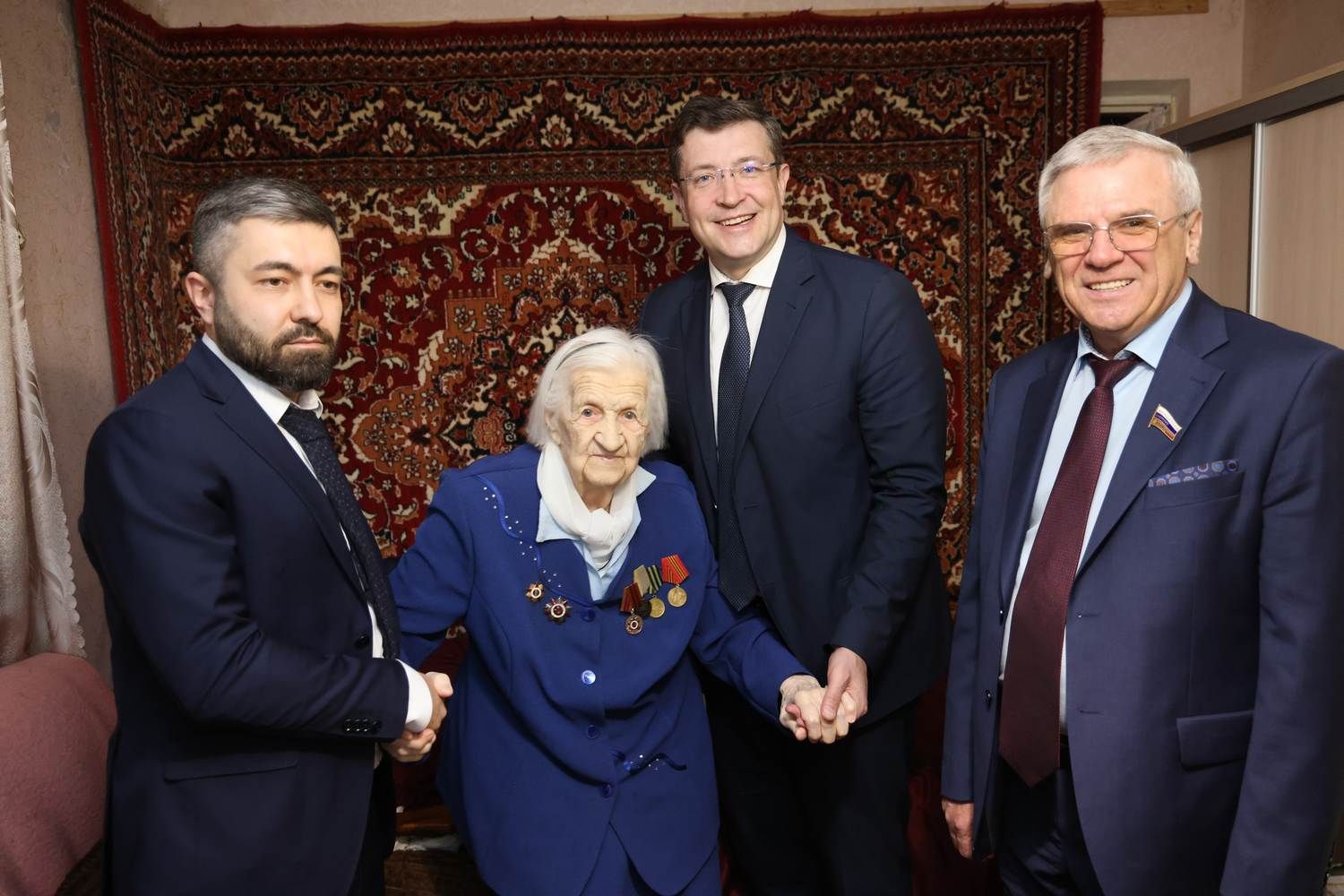 Глеб Никитин встретился с ветеранами Великой Отечественной войны, проживающими в Лысковском округе